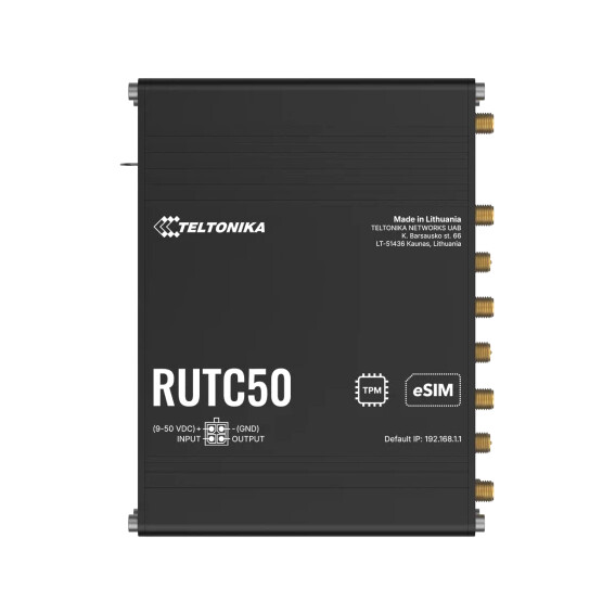 Router 5G Wi-Fi 6 eSIM RUTC50 